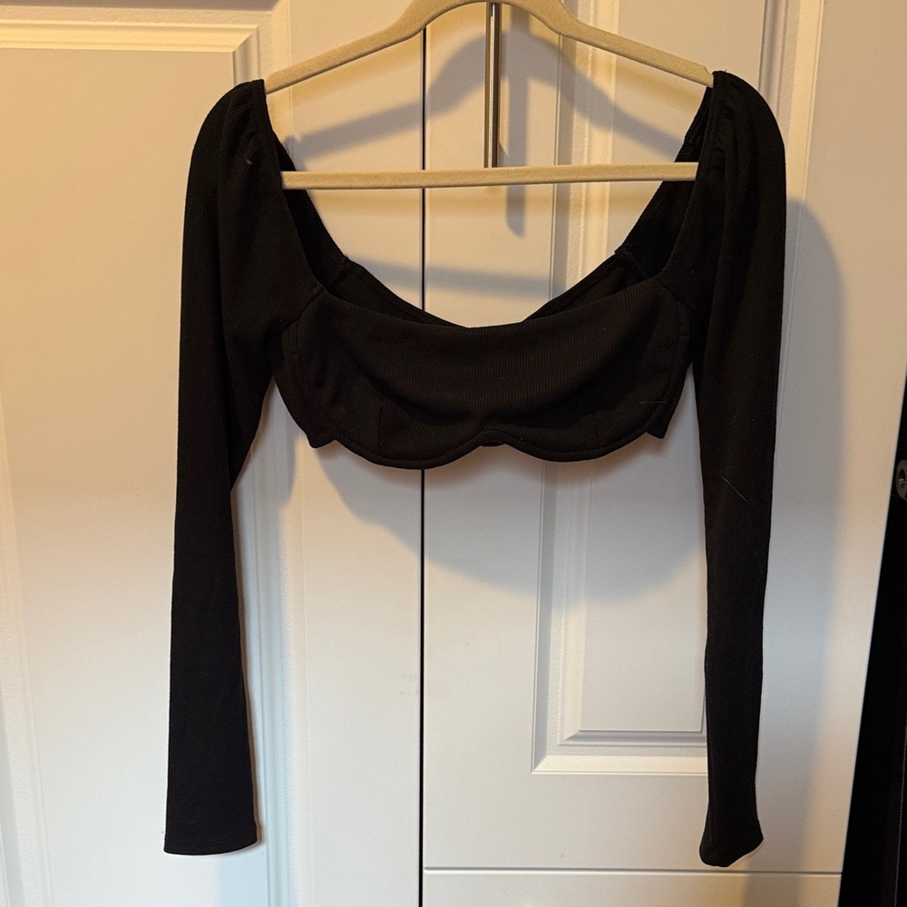 Princess Polly Elegant Black Long Sleeve Bodysuit